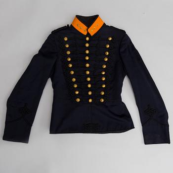 UNIFORM, svensk, attilla m/1873 för artilleriofficer vid Norrlands Artilleriregemente.