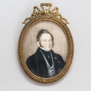 Ivan Mikhaylovich Zheren, Russian miniature. Signed and dated 1836. Russia.