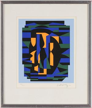 VICTOR VASARELY, färgserigrafier 7 stycken. Signerade och numrerade 104/250.