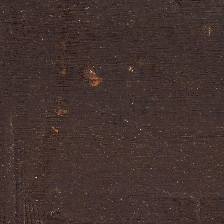 DAVID TENIERS D.Y, Efter, olja på pannå, 1800-tal, bär signatur.