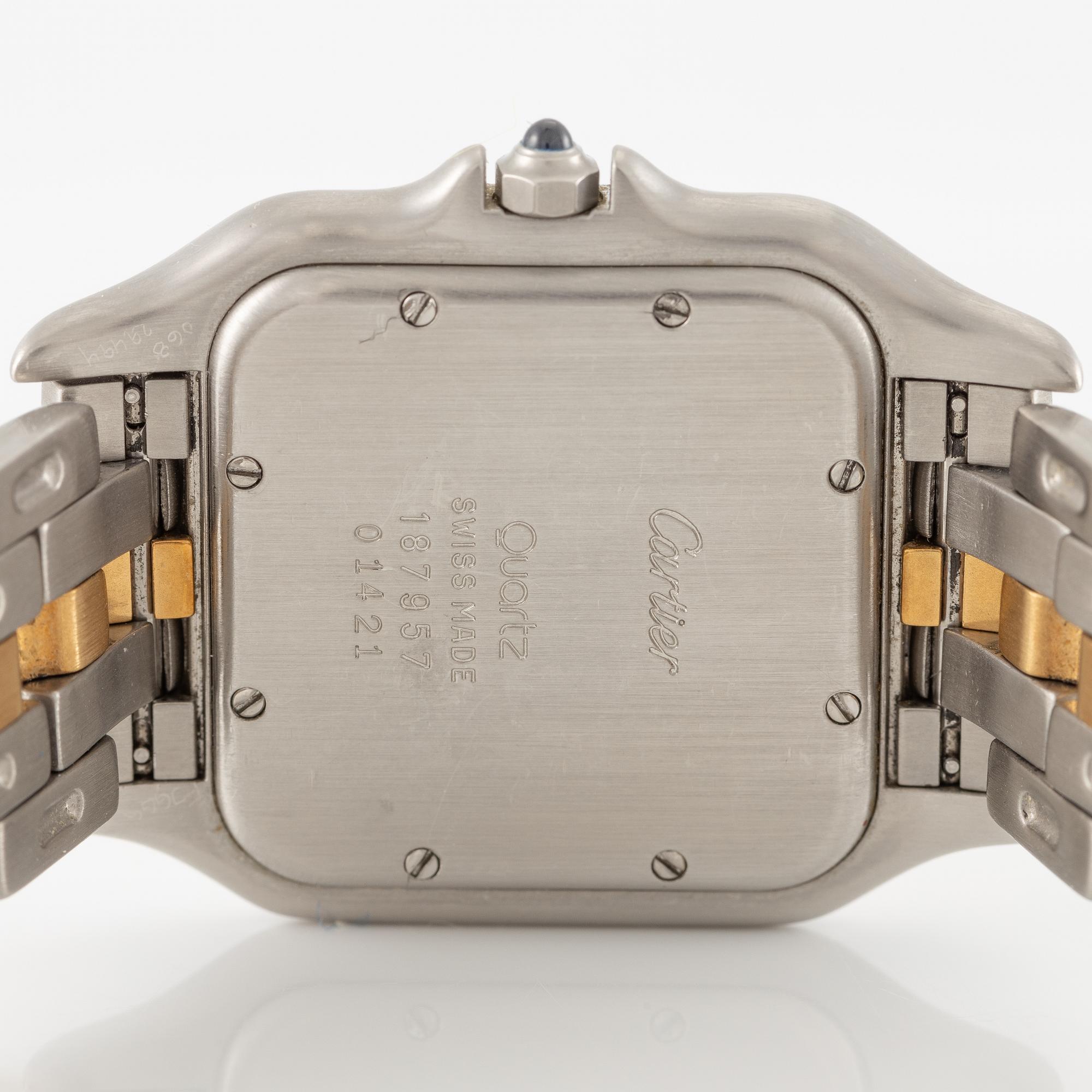 Cartier, Panthère, "Jumbo", wristwatch, 29.5 x 29.5 (39.5) mm.