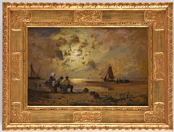 Louis Douzette, Coastal landscape.