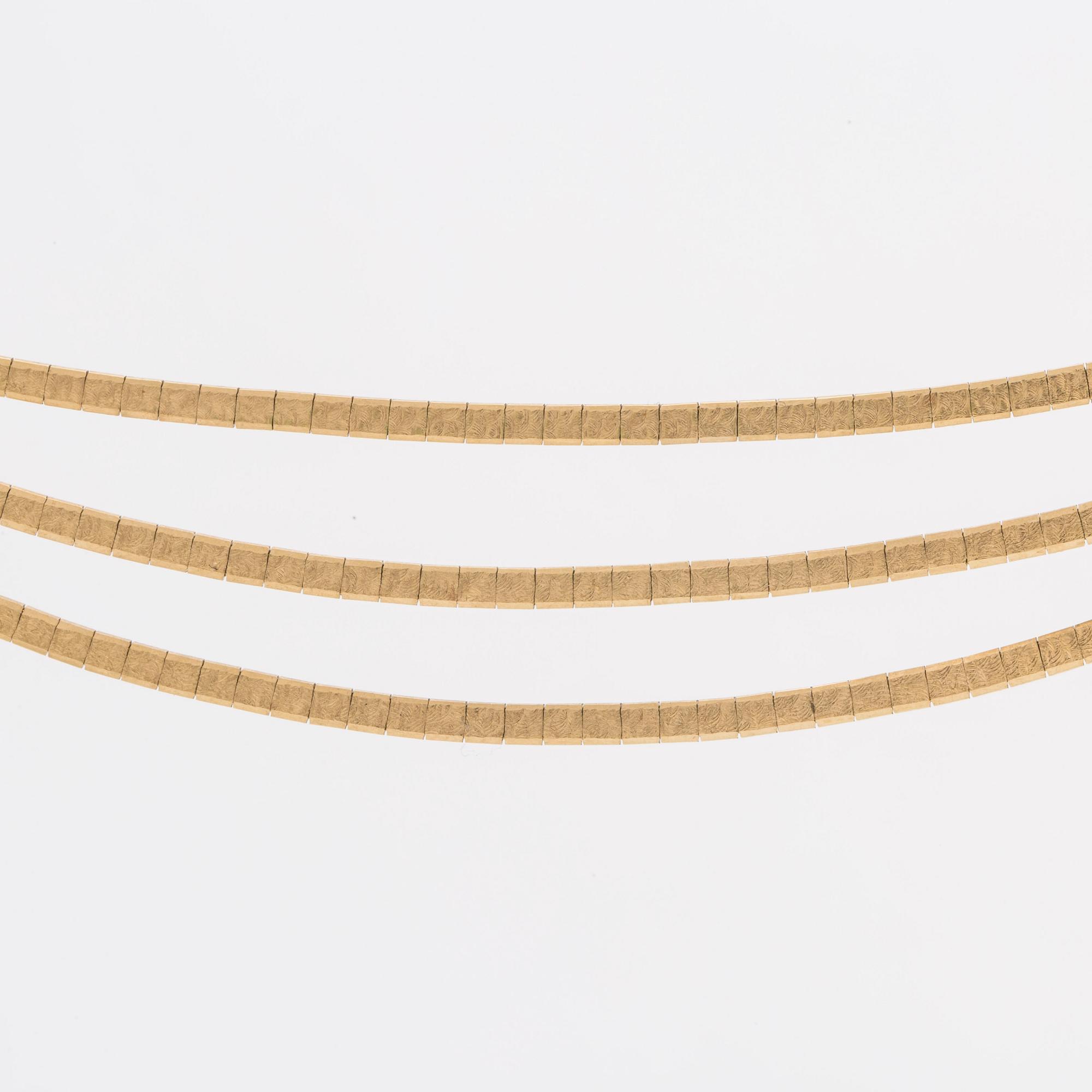 COLLIER 18K guld, 38 g.