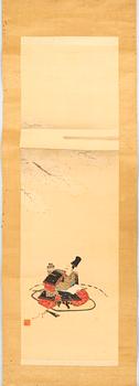Japanese handscroll painting, Kakejiu, Kyoto, late Edo period, circa 1800-1850.