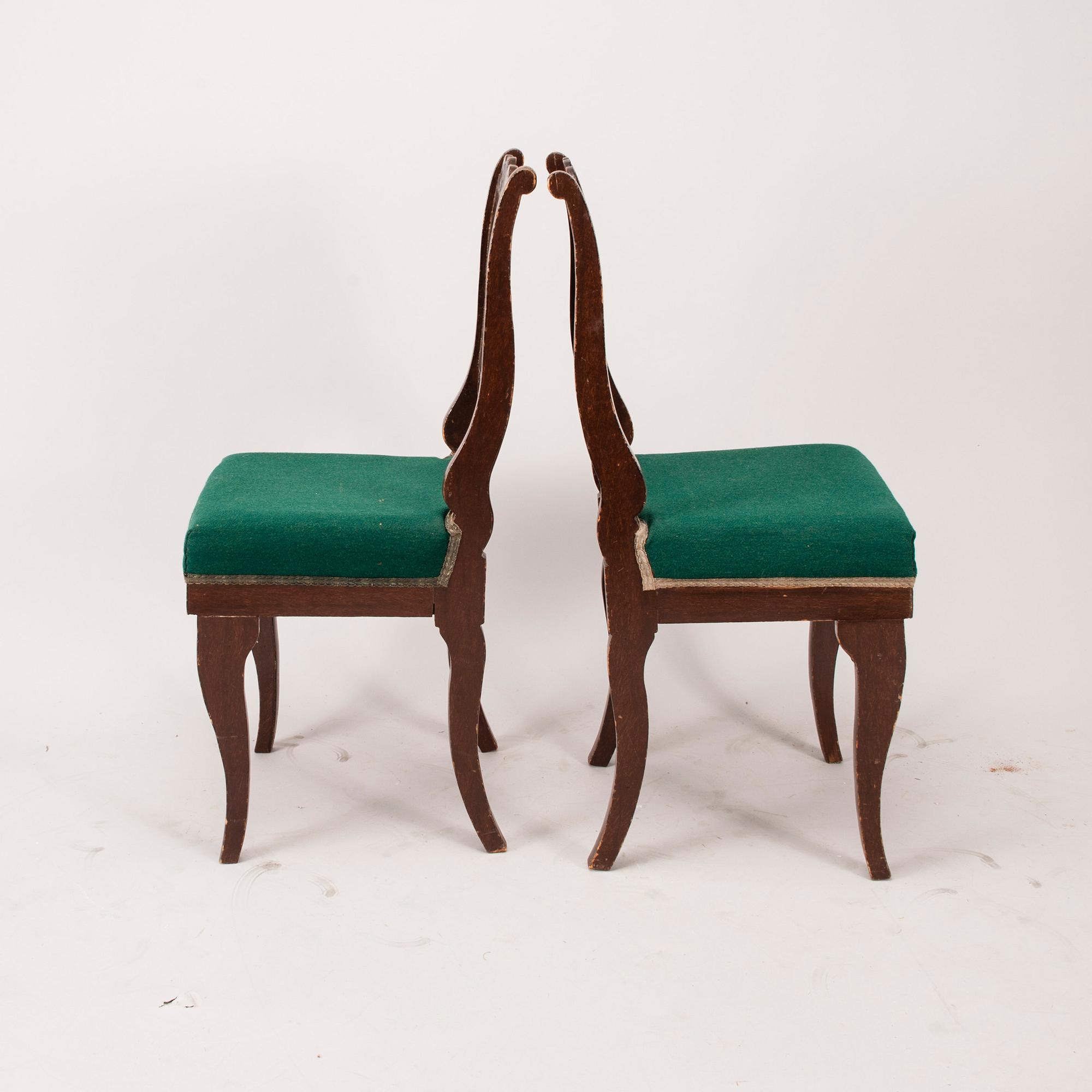 STOLAR, 4 st, biedermeierstil, ca 1900.