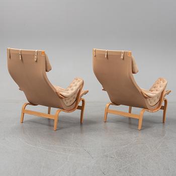 BRUNO MATHSSON, a pair of 'Pernilla' arm chairs, Dux.