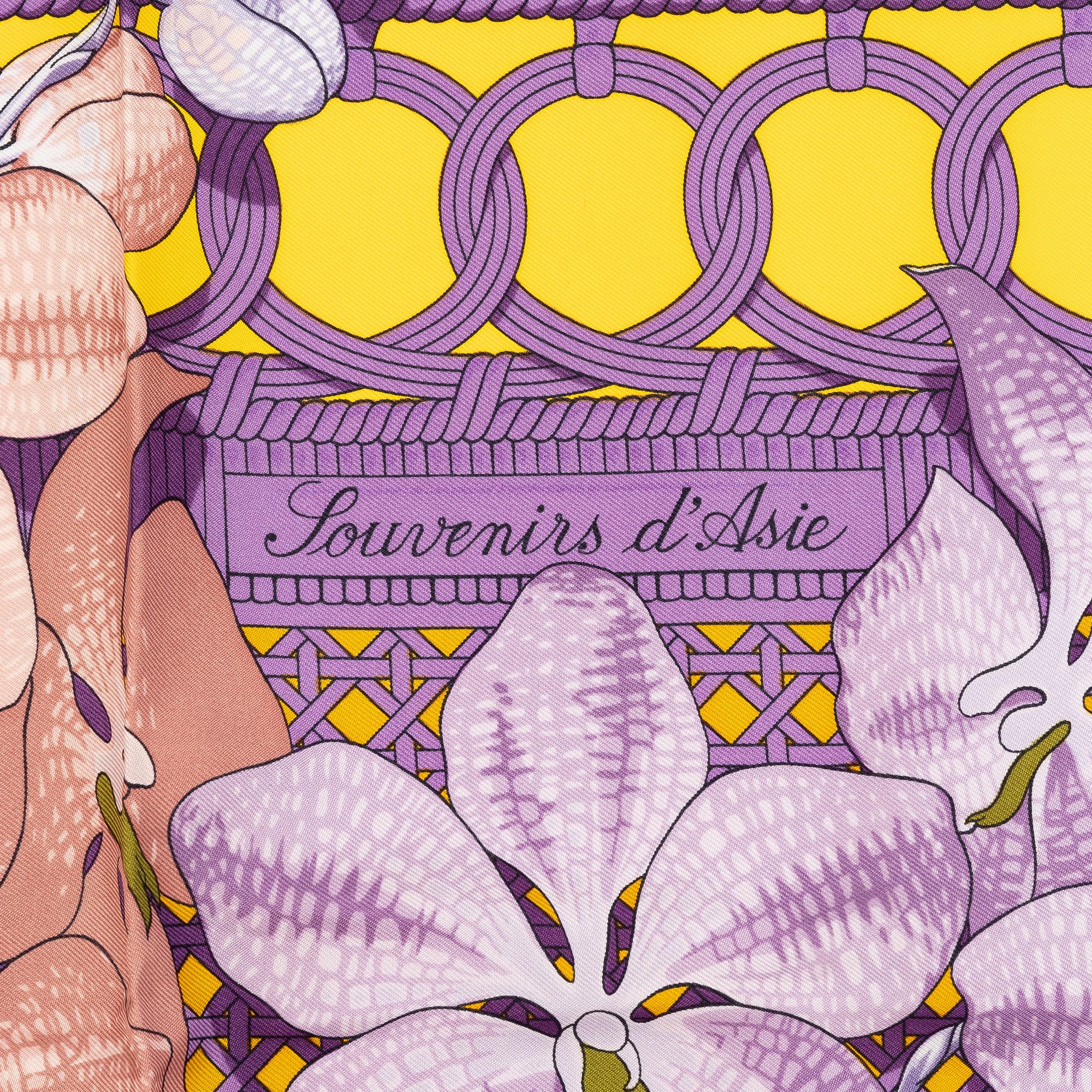 Hermès, scarf, "Souvenirs d'Asie".