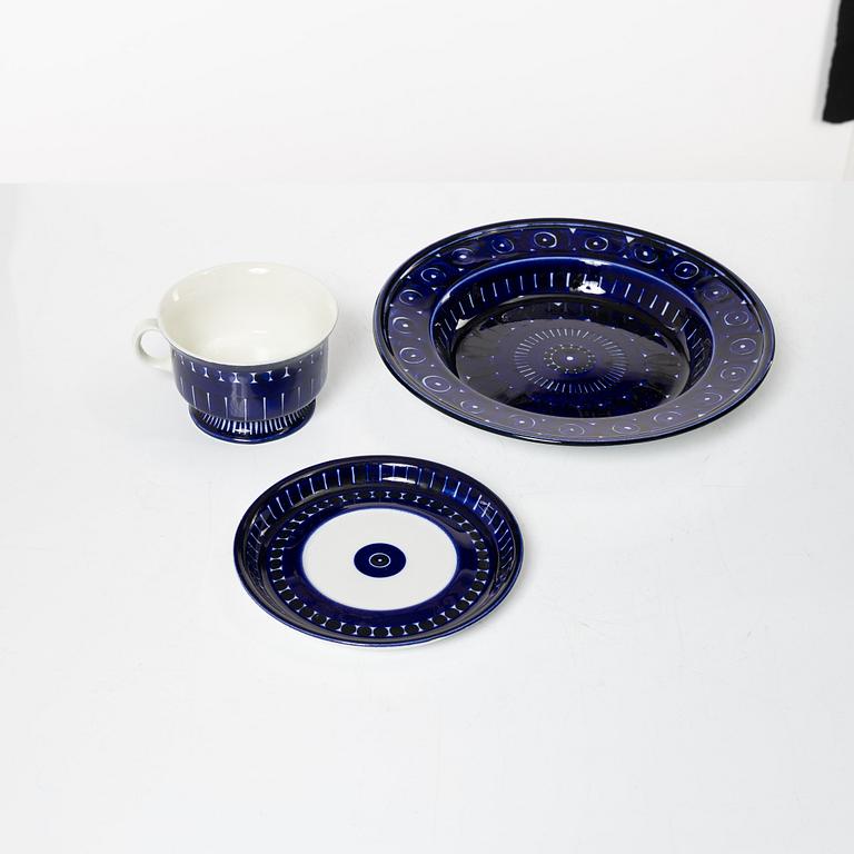 Ulla Procopé, mat- och teservis, 40 delar, porslin, "Valencia", Arabia, Finland.