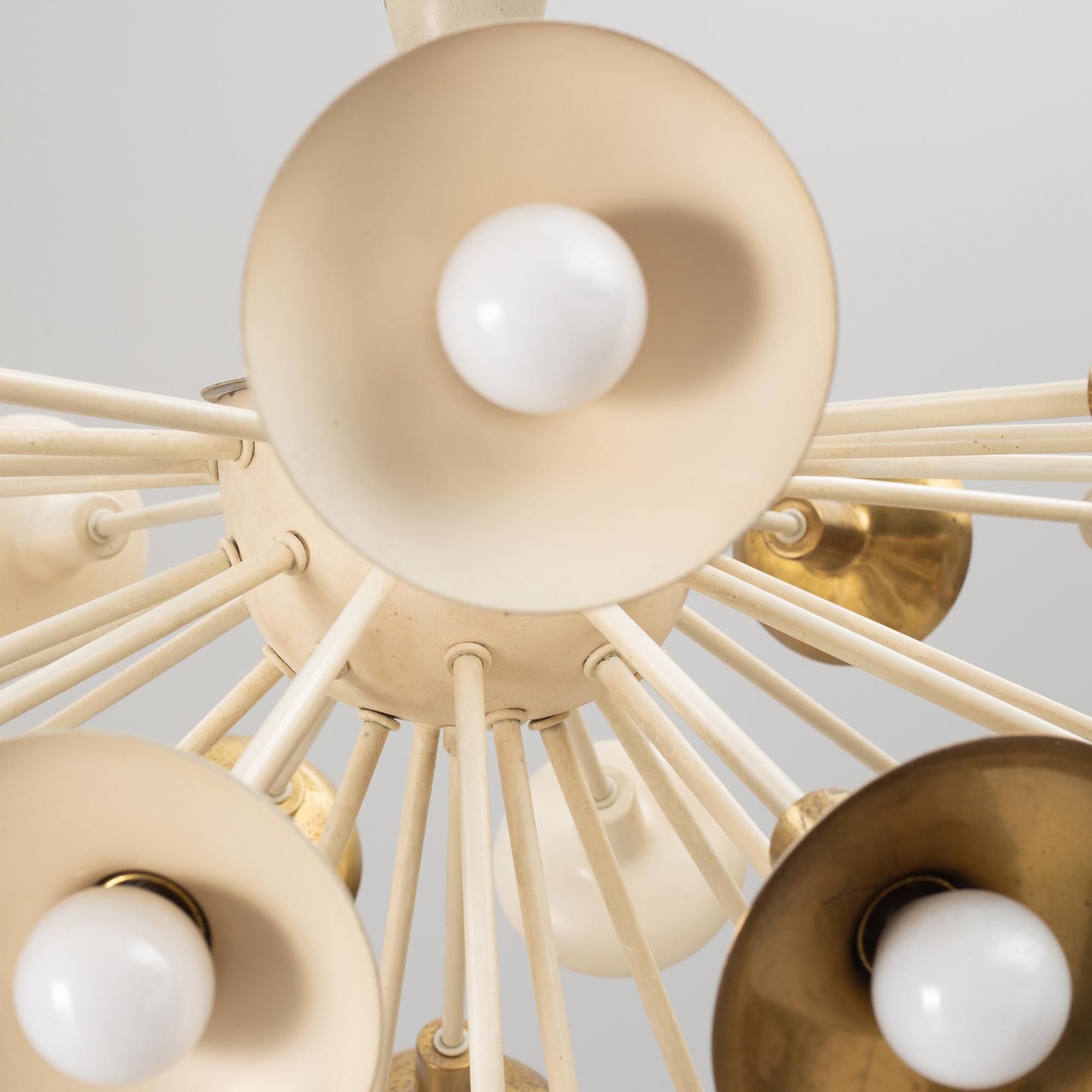 A model sputnik ceiling lamp, 1950's/70's.
