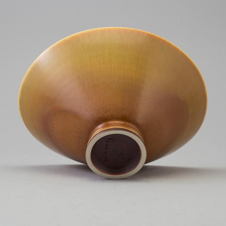 BERNDT FRIBERG, skål, stengods, signerad, Gustavsberg studio, 1900-talets andra hälft.