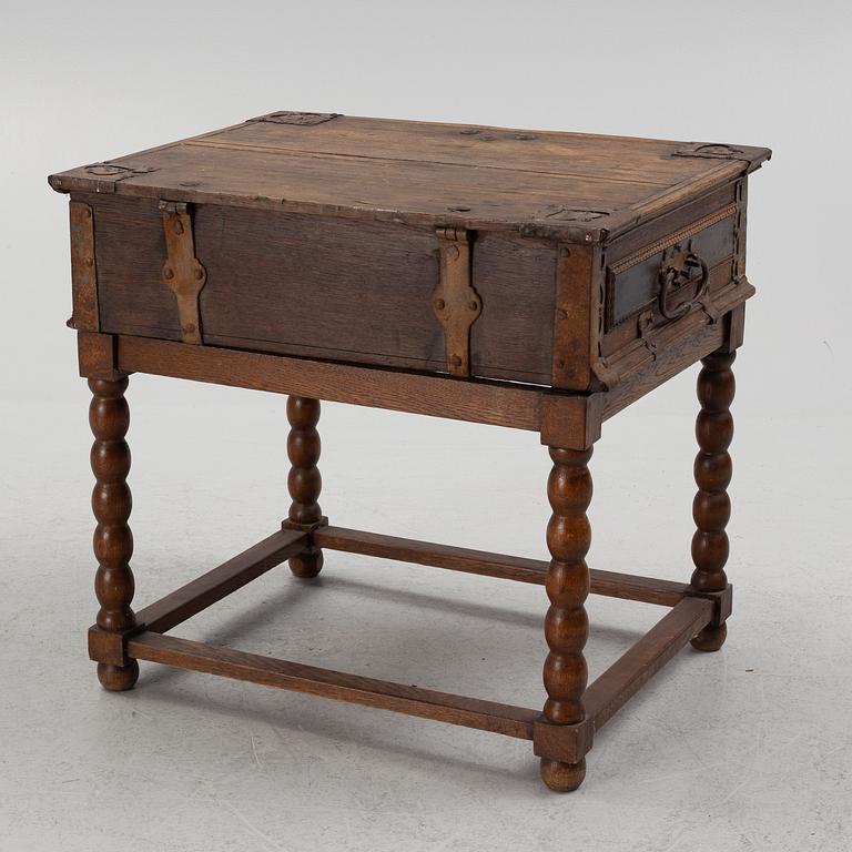 A travel chest, probably Västerbotten, 18th Century.