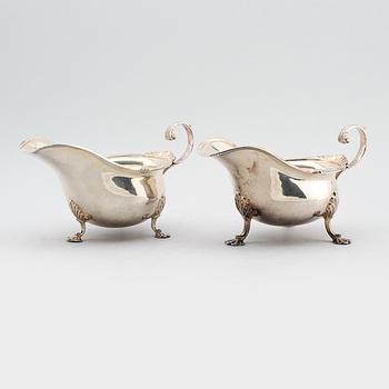 SÅSSNIPOR, 2 st, pläter, Walker & Hall, Sheffield, 1900-talets första hälft.