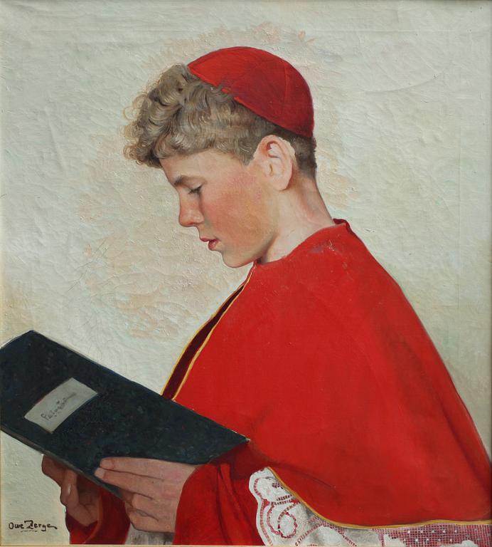 OWE ZERGE, olja på duk, sign.