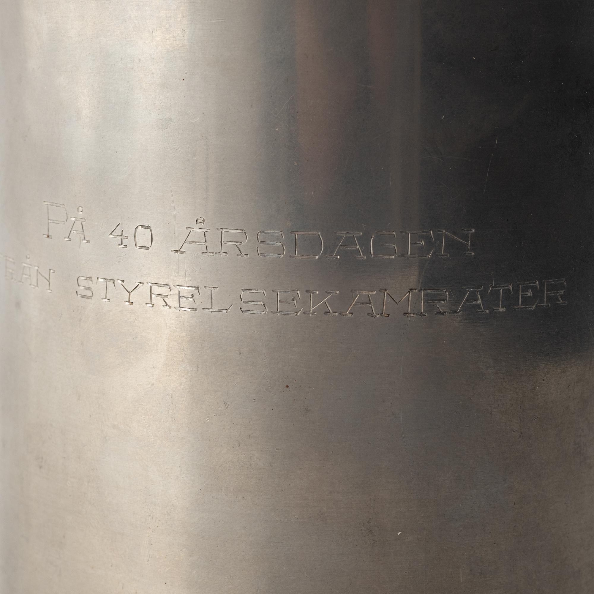 Pewter Jar, Athena, Ystad, 1936.