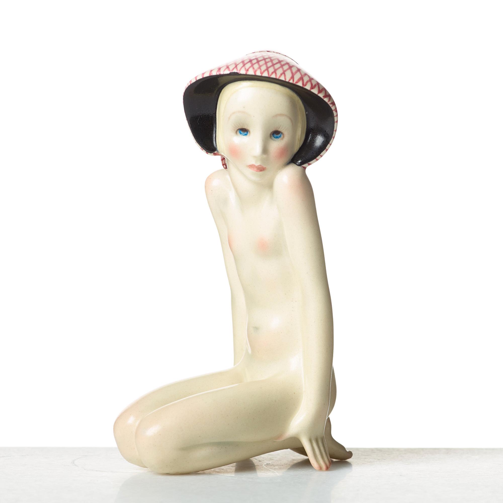 Helen König Scavini, figurin "Nudino", Lenci, Italien 1930-tal.