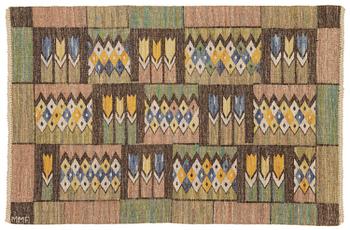 137. Märta Måås-Fjetterström, a textile, 'Crocus', flat weave, c 107 x 69,5 cm, signed MMF.