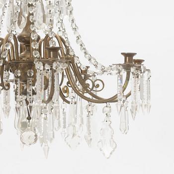 A chandelier, late 19th Century.