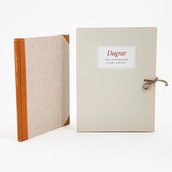 Lars Jonsson, portfölj "Dagrar", 2000,  med 12 färglitografier, signerade 167/366.