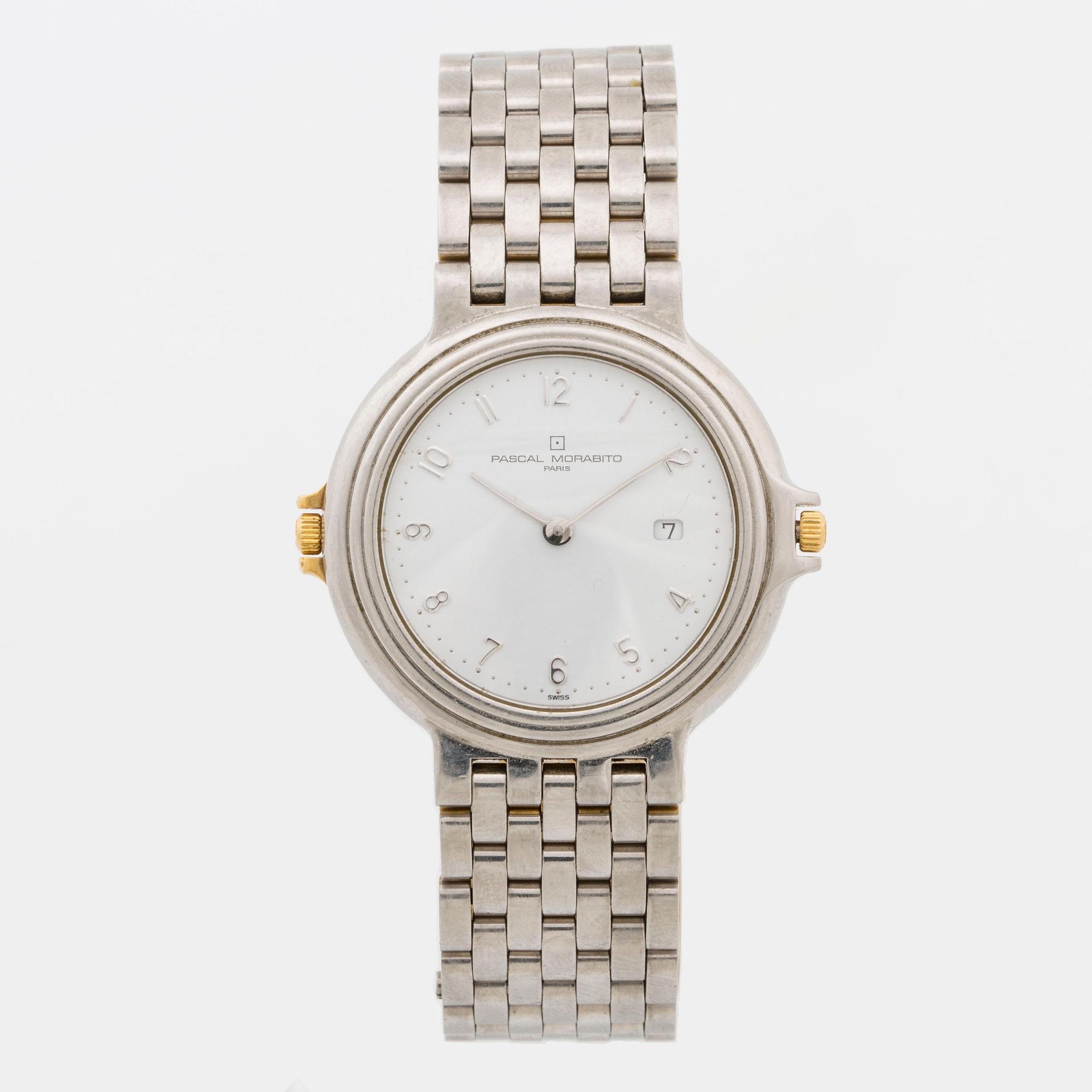 PASCAL MORABITO, NUIT ET JOUR, wristwatch, 33 mm,