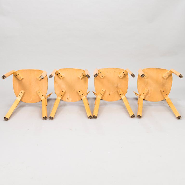 ALVAR AALTO, A Set of four '69' Chairs by Artek, late 20th Century.