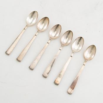 Jacob Ängman, Skedar 15 st "Rosenholm" silver GAB Stockholm 1967.