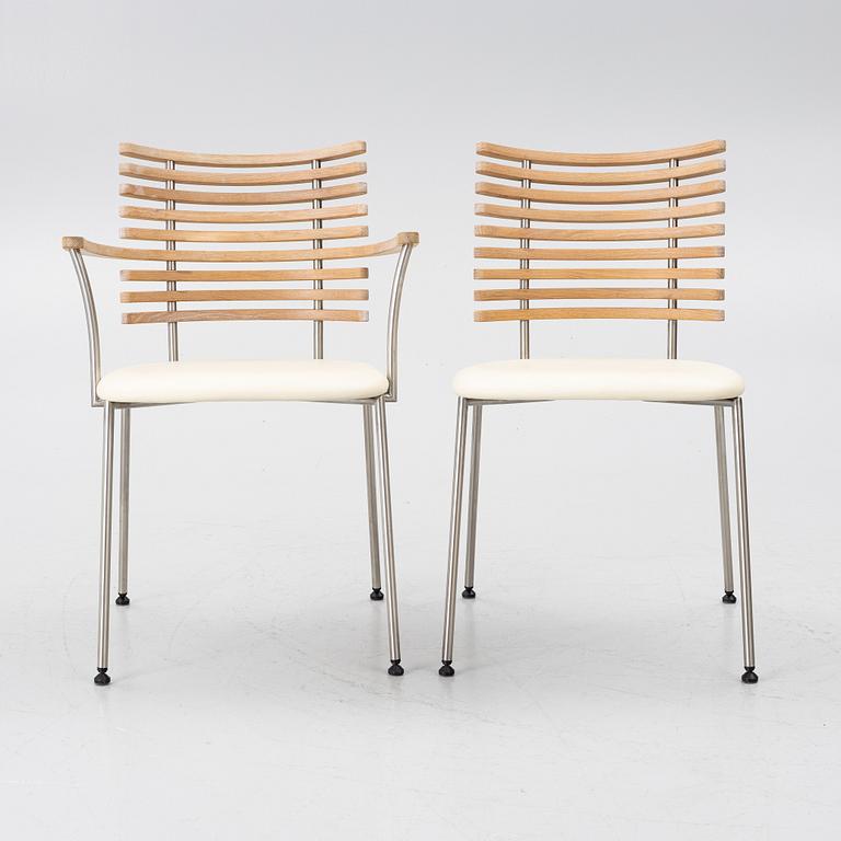 Henrik Lehm, 6 armchairs + 2 chairs, "Tiger", Naver Collection, Denmark.