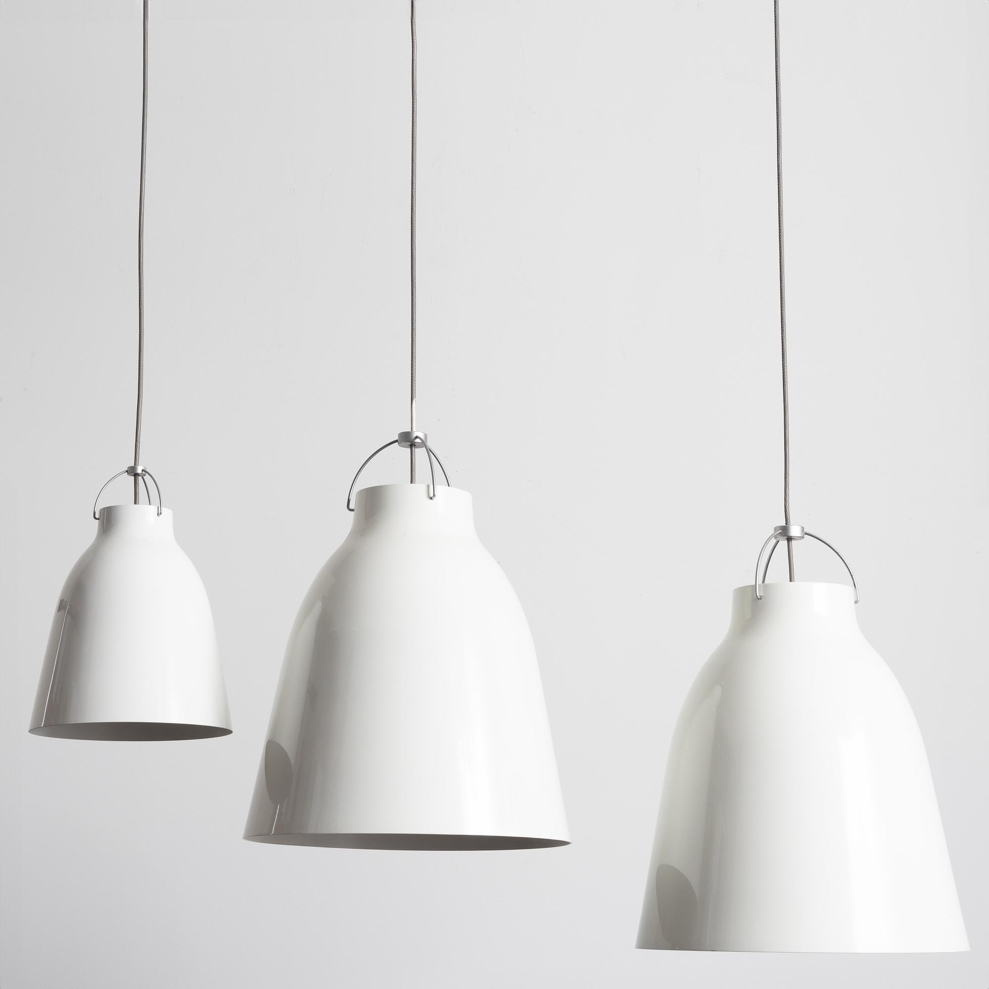 Cecilie Manz, three pendant lamps, "Caravaggio", Lightyears.