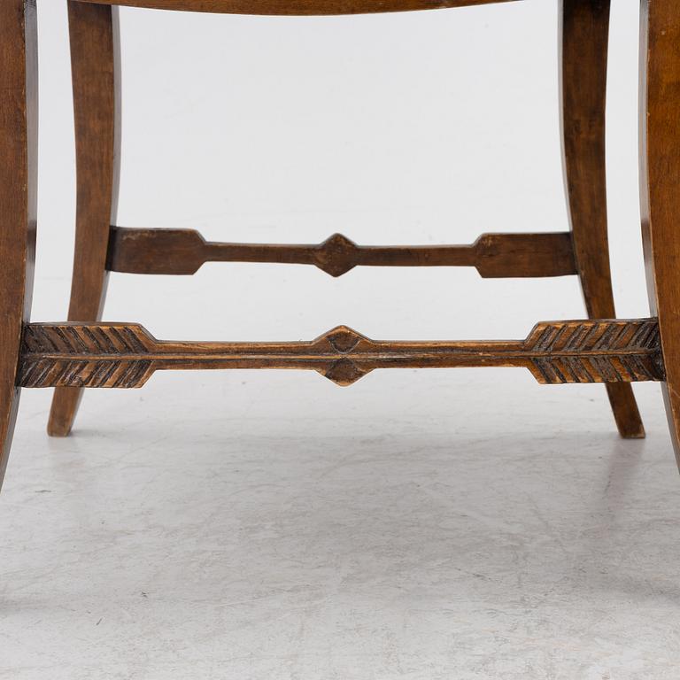 Stools, a pair, Empire, first half of the 19th century.