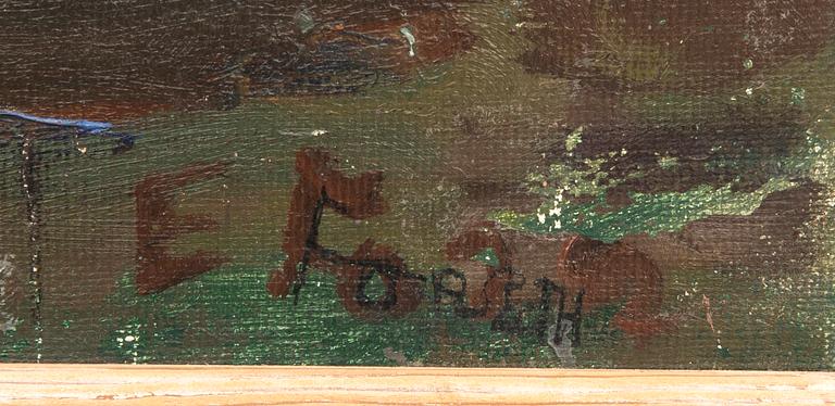 Einar Forseth, Resting Model in Landscape.