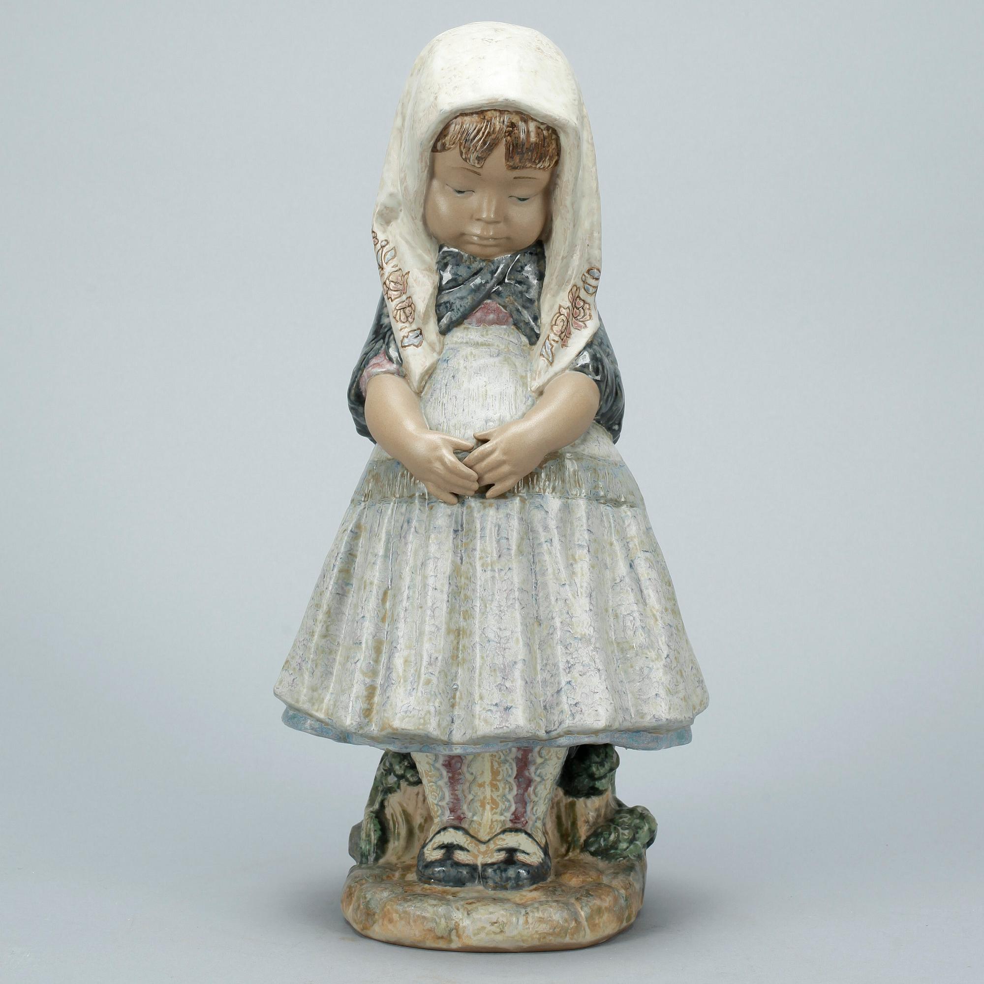 FIGURIN, keramik, Lladro, märkt RA, Spanien. 1900-talets andra hälft.