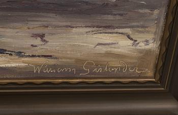 WILLIAM GISLANDER, olja på duk. Signerad.