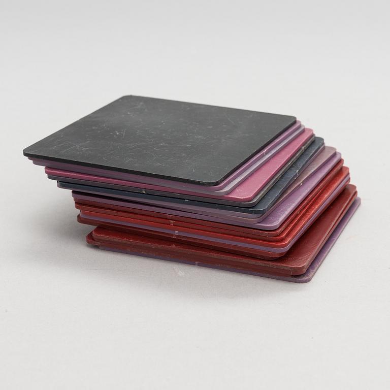 Hilkka-Liisa Ahola, a 21-piece set of ceramic 'Sinikukka tiles from the 1960s-70s.