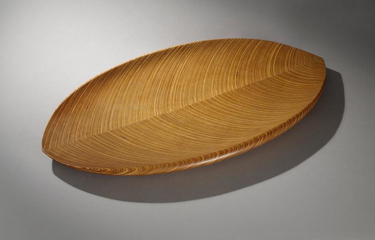 Tapio Wirkkala, A Tapio Wirkkala laminated birch leaf dish, Finland 1950's.