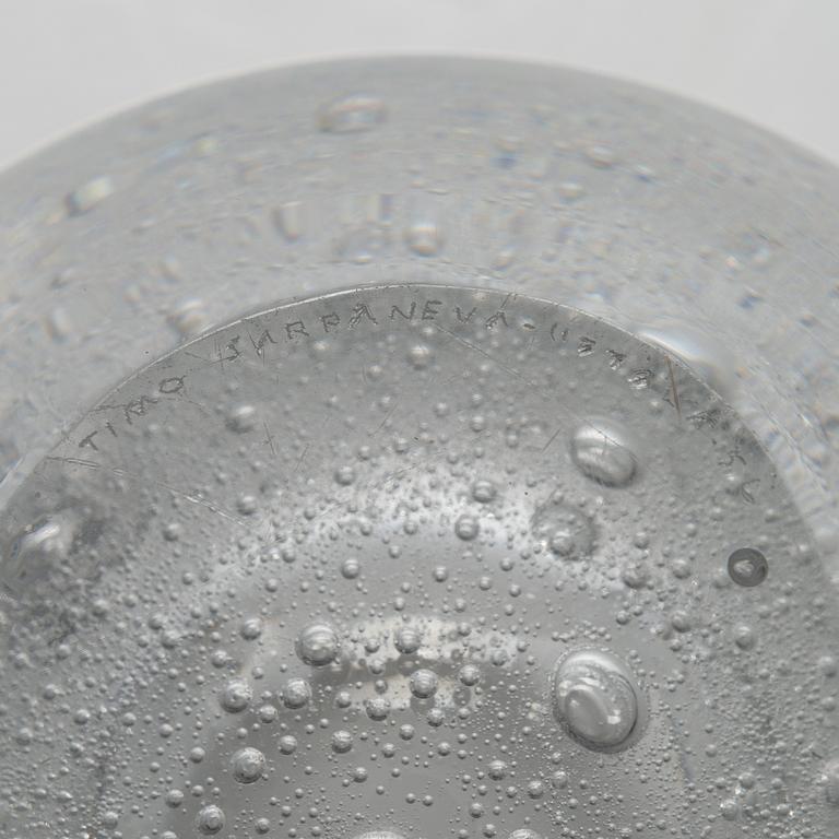 Timo Sarpaneva, skål, "Hiidenhelmi" (Jättens pärla), signerad Timo Sarpaneva Iittala -56.