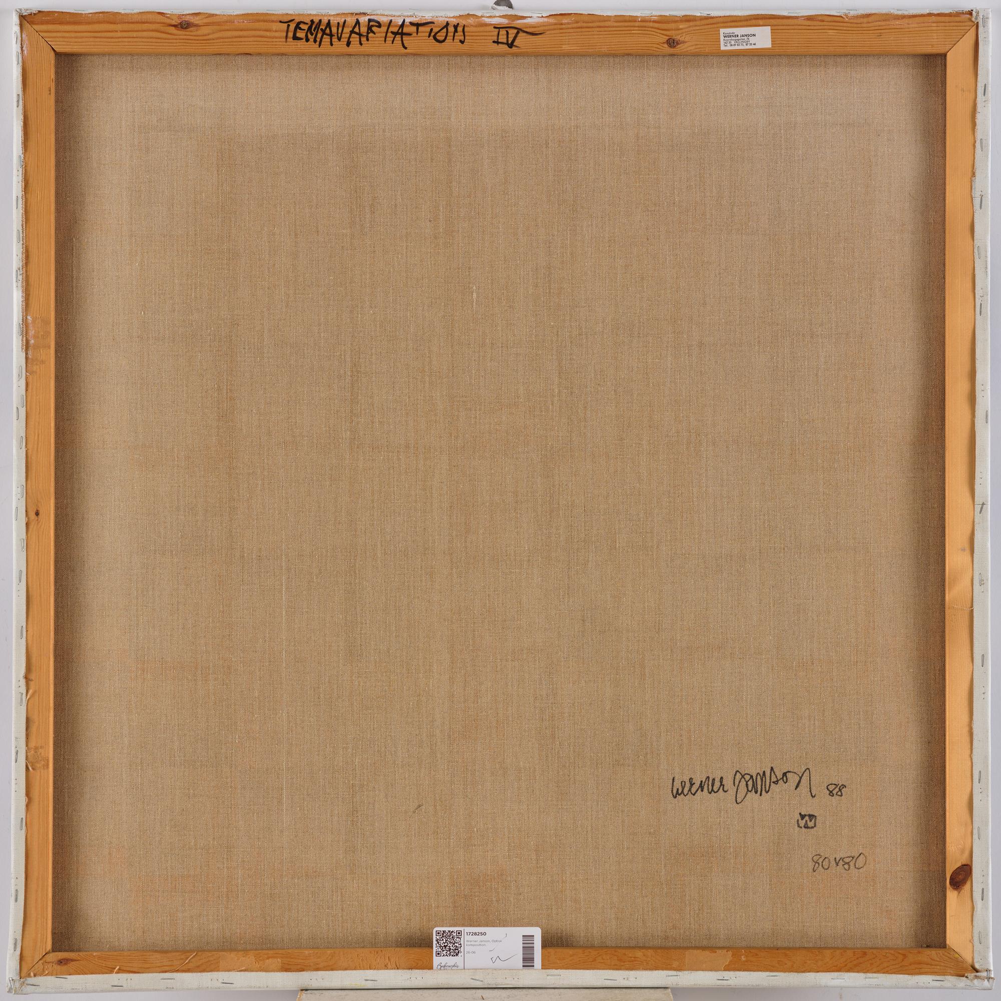 Werner Janson, "Temavariations IV".