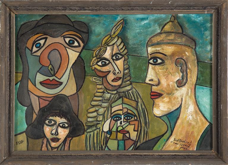 JOSEF DUBIEL VON LERACH, oil on board, signed.