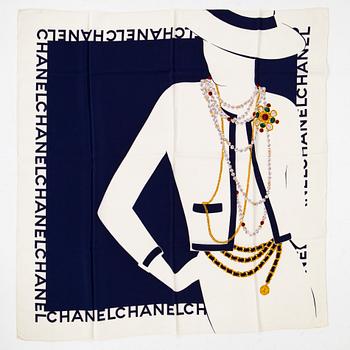 Chanel, A silk scarf.