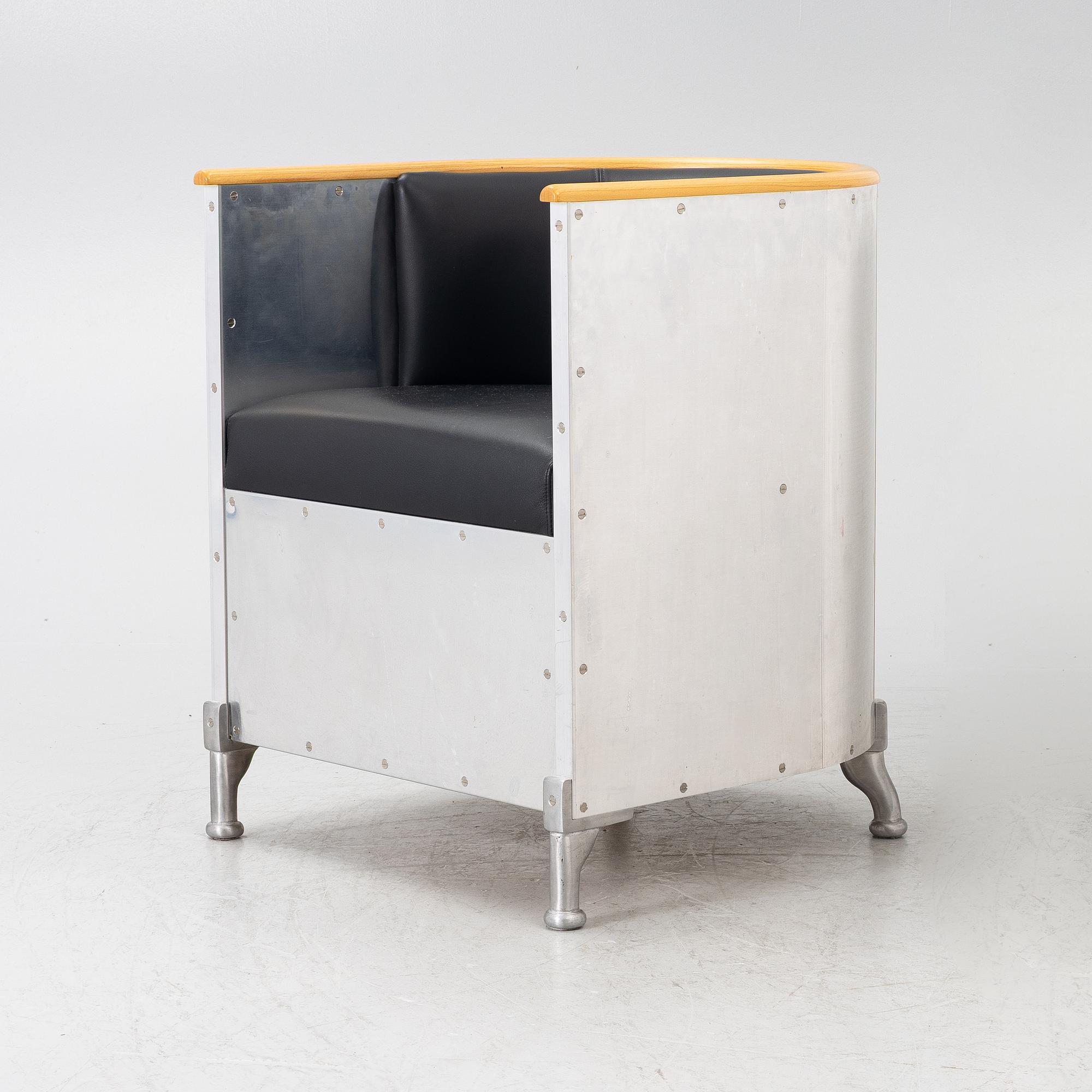 Mats Theselius, Armchair, "Aluminium", Källemo, Värnamo, Sweden.
