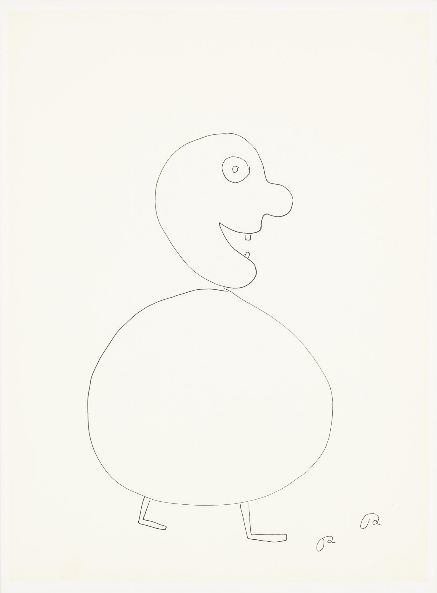 Roger Risberg, indian ink drawing, signed. Executed in 2008.