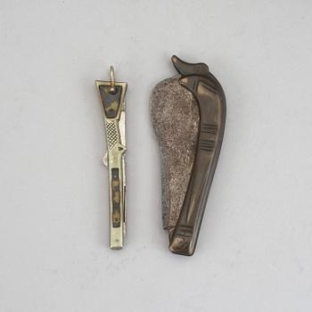 FÄLLKNIVAR, 2 st, 18-1900-tal.