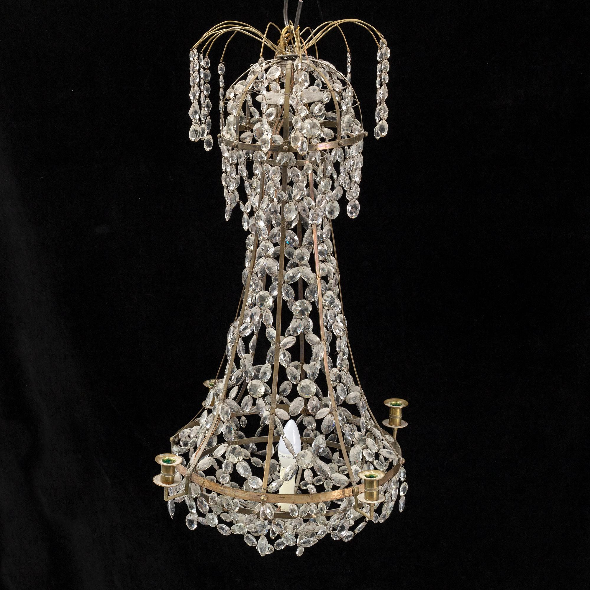 A gustavian style chandelier, 20th century.