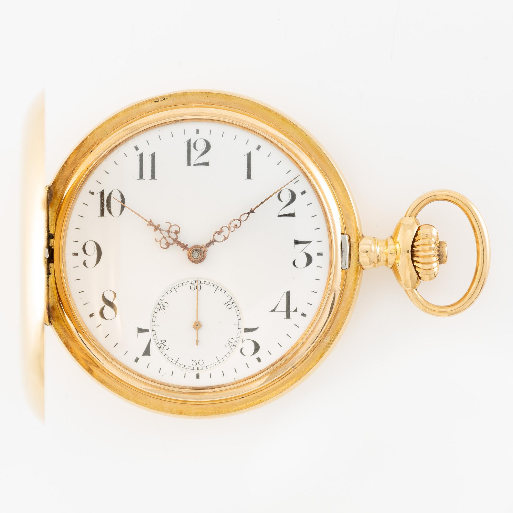 Omega, pocket watch, hunter, 53.5 mm.