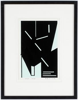 Olle Baertling · OLLE BAERTLING, färgserigrafi. Signerad och daterad 1951-68. Numrerad 254/300.