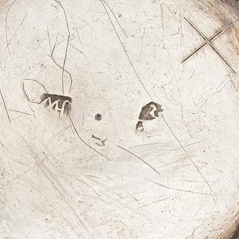 A parcel-gilt silver beaker, probably mark of Hans Wiggman, Kalmar 1753.