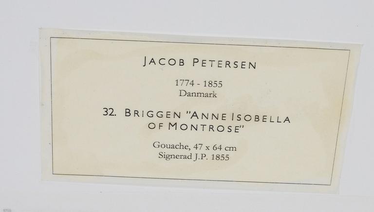 Jacob Petersen, The brig "Anne Isabelle" of Montrose  (Capt. Alexander Reid).