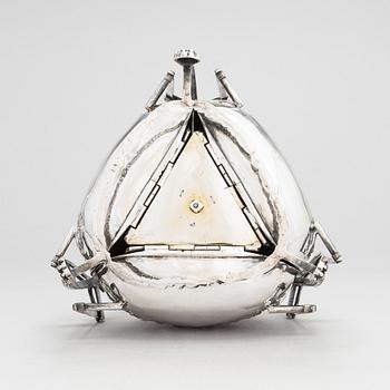 Biscuit warmer, silver, Portugal 1900-tal.