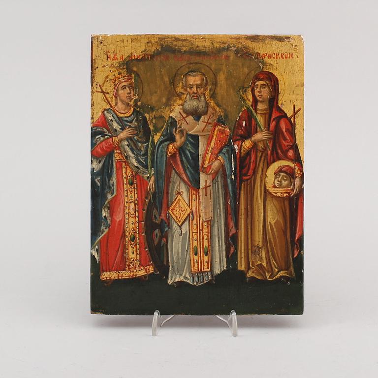 IKON, olja på pannå, sannolikt Grekland, 1900-tal.
