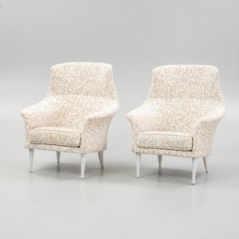 Kerstin Hörlin-Holmquist, a pair of armchairs, from the series "Paradiset", Nordiska Kompaniet.