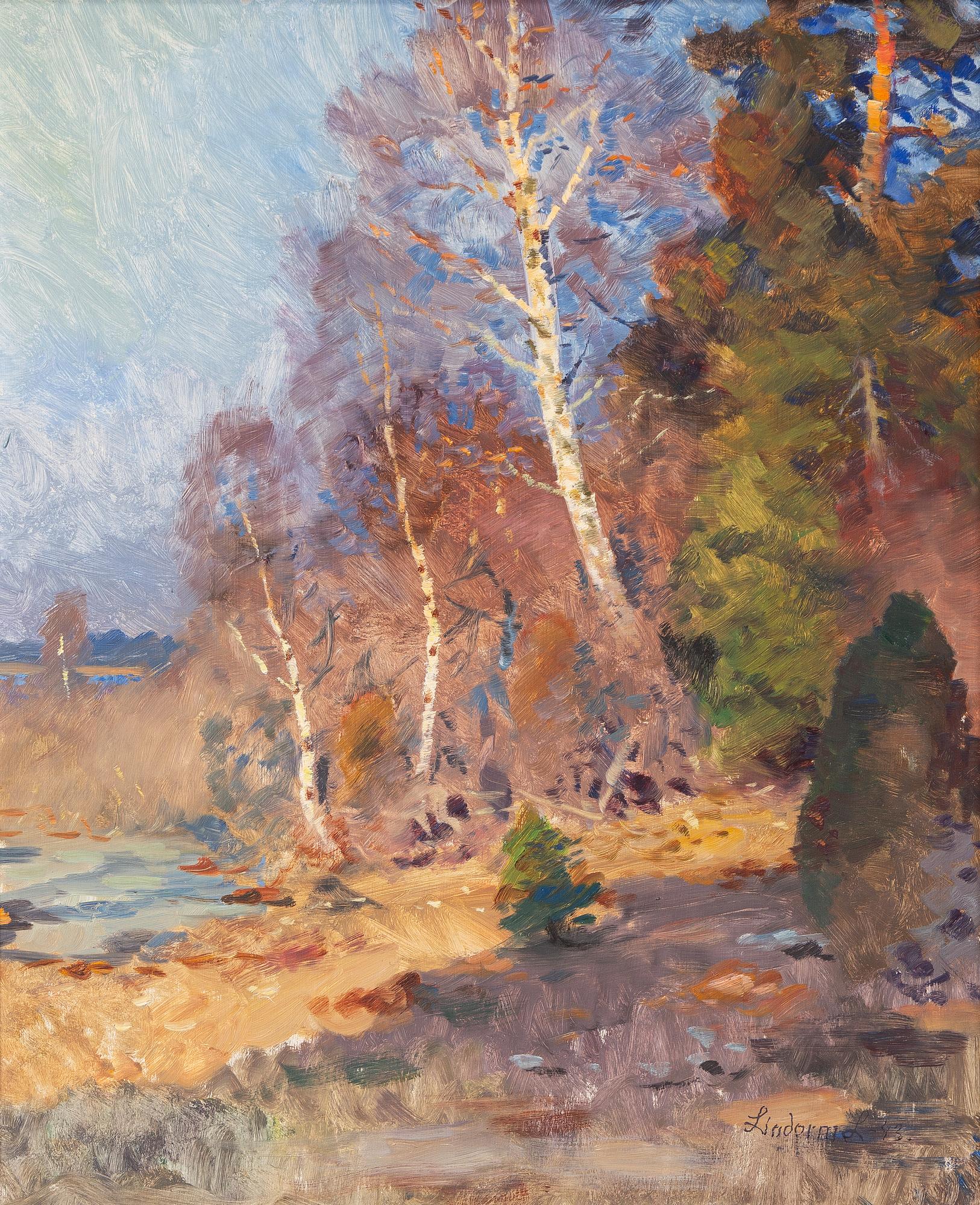 Lindorm Liljefors, Lake shore.