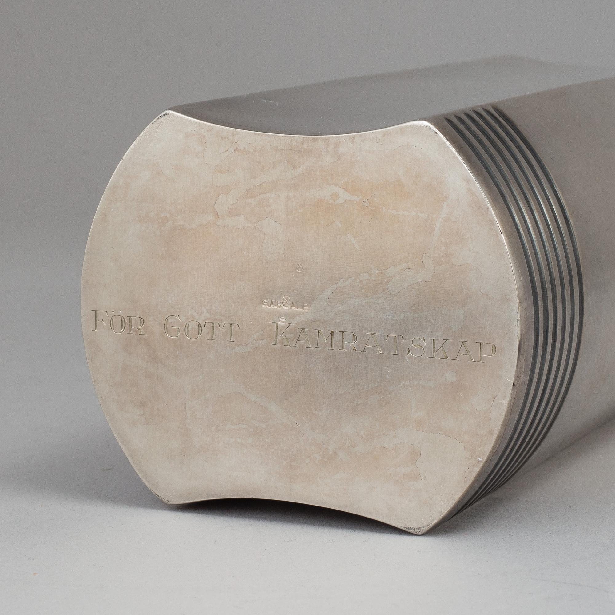 FOLKE ARSTRÖM, cocktailshaker samt 6 cocktailglas.